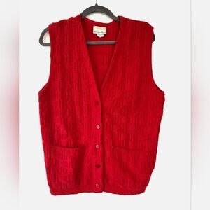 Vintage Red Women's Vest